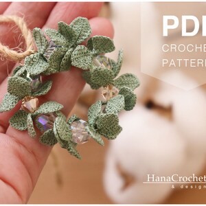crochet wreath PDF tutorial pattern with crochet diagram- miniature crochet christmas wreath - micro crochet leaves image 9