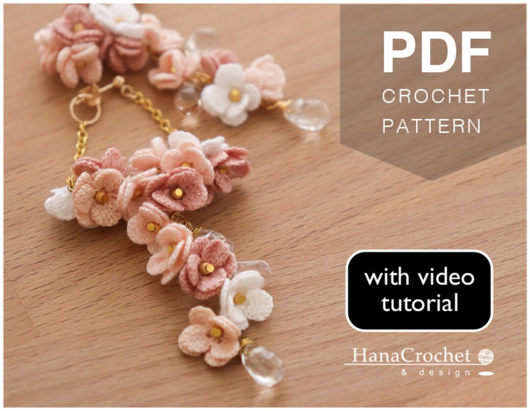 Dangle Cluster Flowers Crochet Earrings Crochet Pattern Crochet Pattern With Video Tutorial Crochet Jewelry PDF Pattern Micro Crochet Etsy Canada