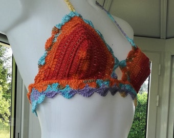 Maillot de bain, réalisé au crochet, pour un look vintage. Autres couleurs, tailles et variantes sur commande