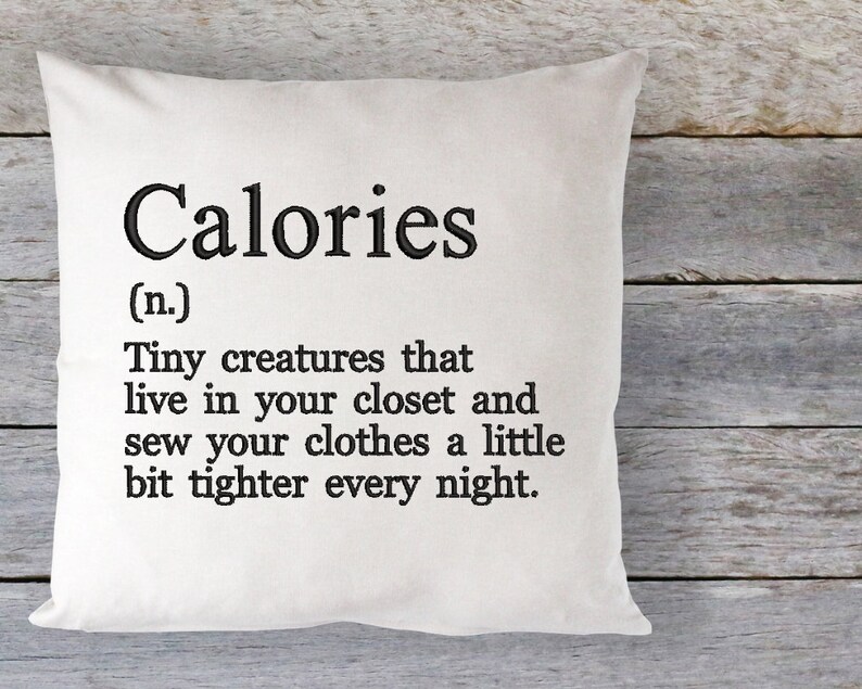 Calories Dictionary Machine Embroidery Pattern Etsy