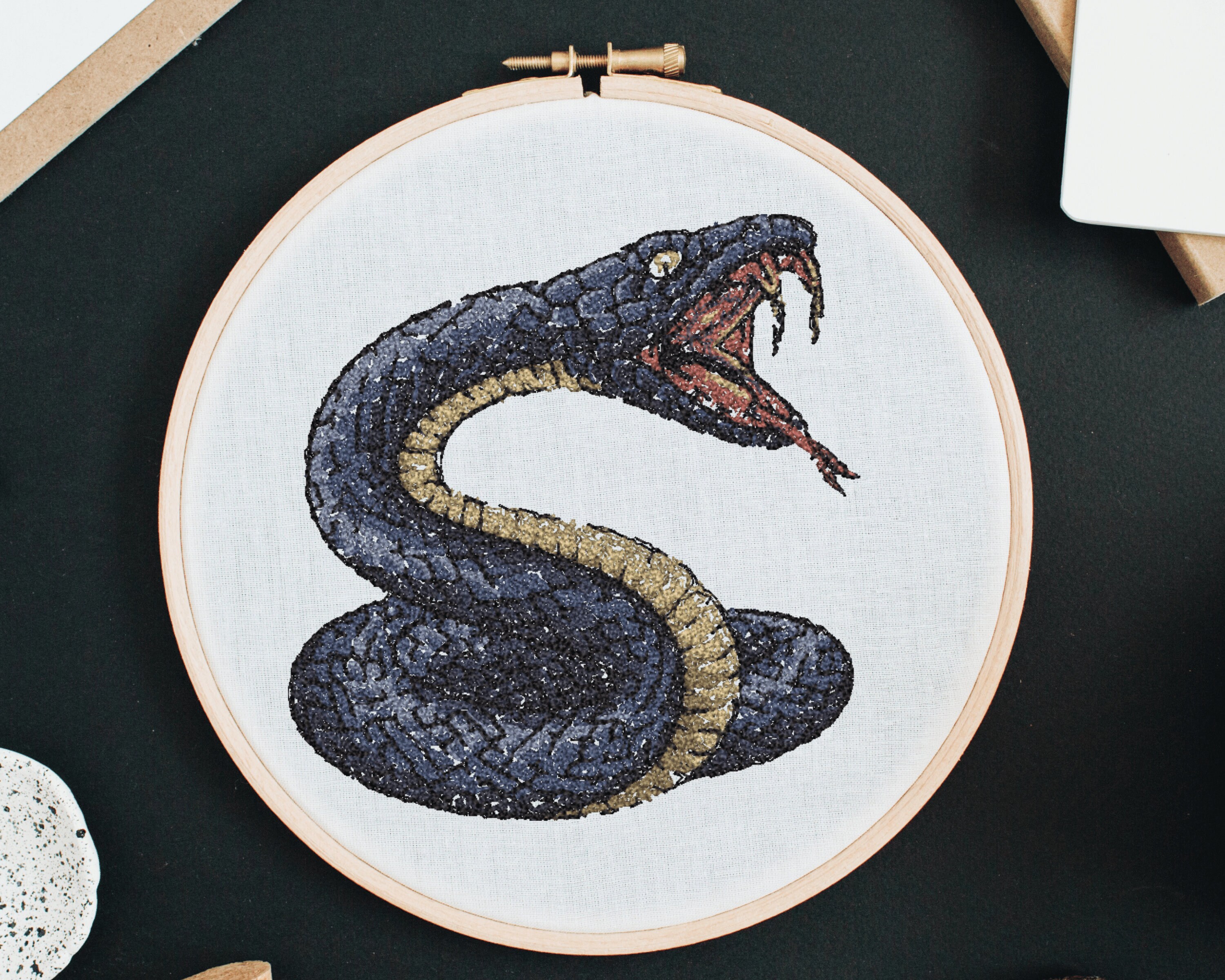 Machine Embroidery Snake Design in 3 Sizes 3 4x4 5x7 Etsy
