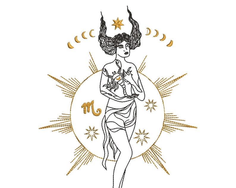 Zodiac machine jessecmault design set 12 designs zodiac  etsy