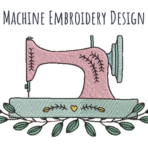 Sewing Machine Applique Design 4 SIZES Machine Embroidery Etsy