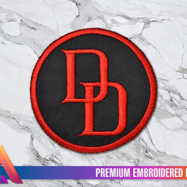 DareDevil Matt Murdock Iron-On - Sew-On Embroidered Patch, Custom Patch, Limited Edition Patch, Patches, Pins, Embroidered Costume Cosplay
