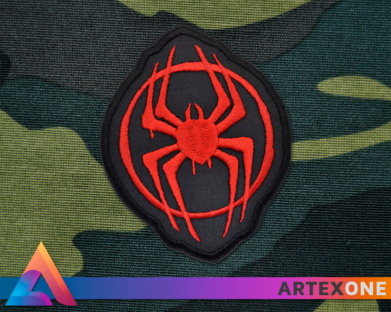 Miles Morales Graffiti Embroidered Patch, Spider-man Cosplay (iron