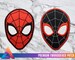 Spider-man Head Mask Iron-On Embroidered Patch, Patches, Pins, Vinyl, Sticker, Cosplay, Miles Morales, Peter Parker, Classic Ultimate Marvel 