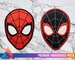 Spider-man Head Mask Iron-On Embroidered Patch, Patches, Pins, Vinyl, Sticker, Cosplay, Miles Morales, Peter Parker, Classic Ultimate Marvel