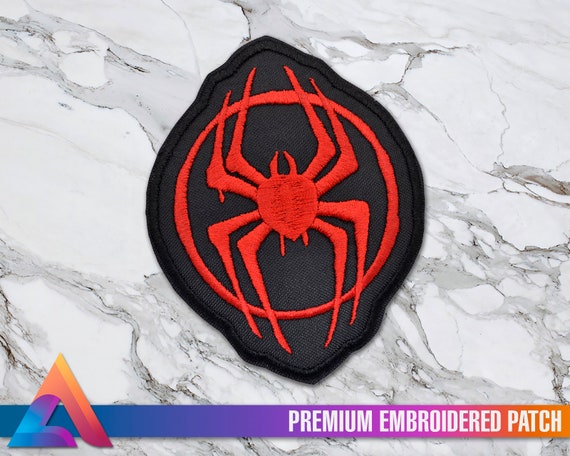 Miles Morales Graffiti Embroidered Patch, Spider-man Cosplay (iron