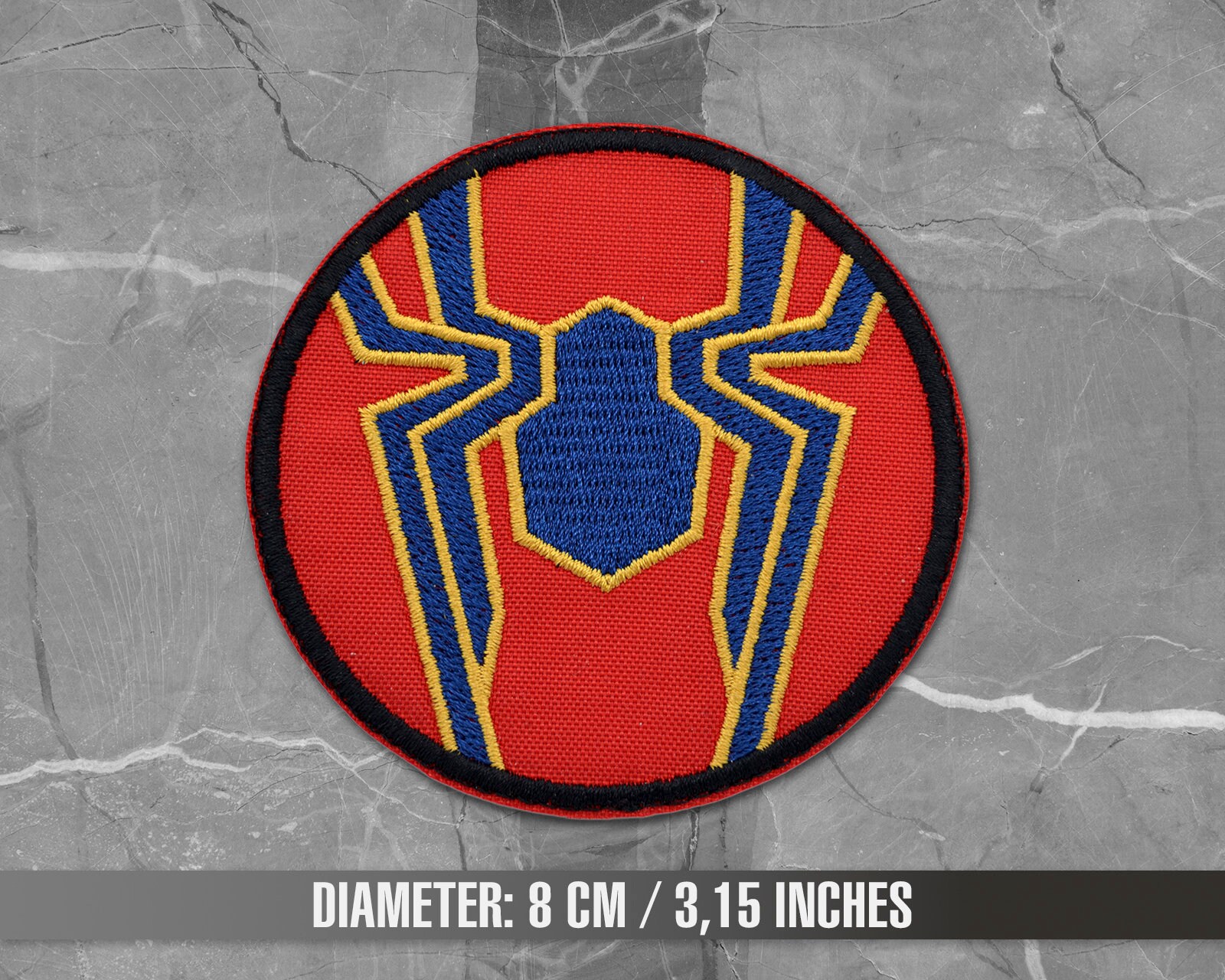 Spider-man Spider Logo Chest Iron-on Embroidered Patch, Custom Patch,  Limited Edition Patch, Patches, Pins, Costume, Cosplay, Spiderman 