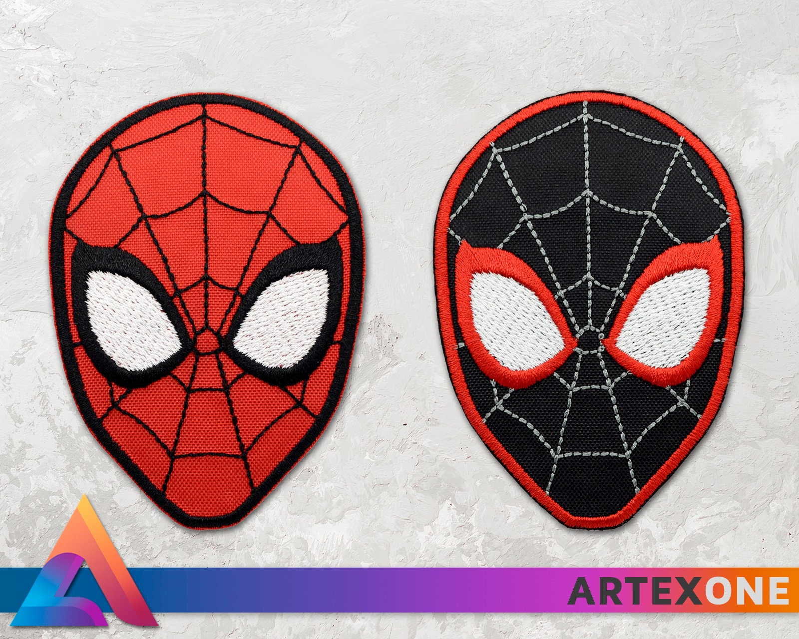 Spider-man Head Mask Iron-on Embroidered Patch Patches Pins - Etsy