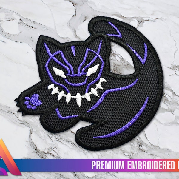 Black Panther Simba Symbol The Lion King Iron-On Embroidered BIG Patch, Custom Patch, Limited Edition Patch Patches Pins Embroidered Costume