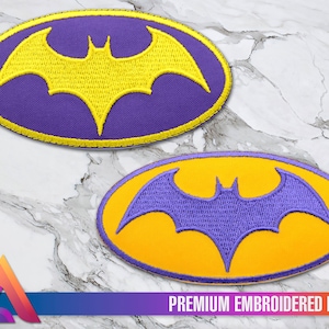 Robert Pattinson Battinson The Batman 2021 Chest Emblem Logo Batarang Iron-on Embroidered Patch