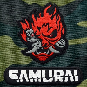 Cyberpunk Rock Band Emblem Logo Katana Iron-On Embroidered Patch, Custom, Limited, Pins, Costume, Cosplay, Keanu Reeves, Cyberpunk, Japan zdjęcie 7