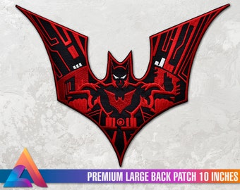 Dark Knight from the Future Emblem Embroidered Patch, Large 10 inches (Iron-On or Hook Fastener)
