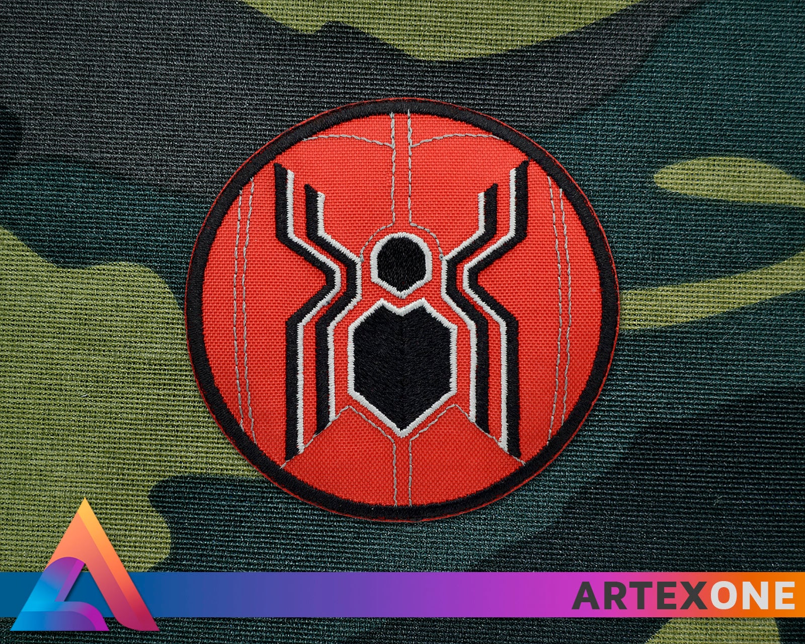 Marvel The Amazing Spider-Man Chest Logo Embroidered Patch - New