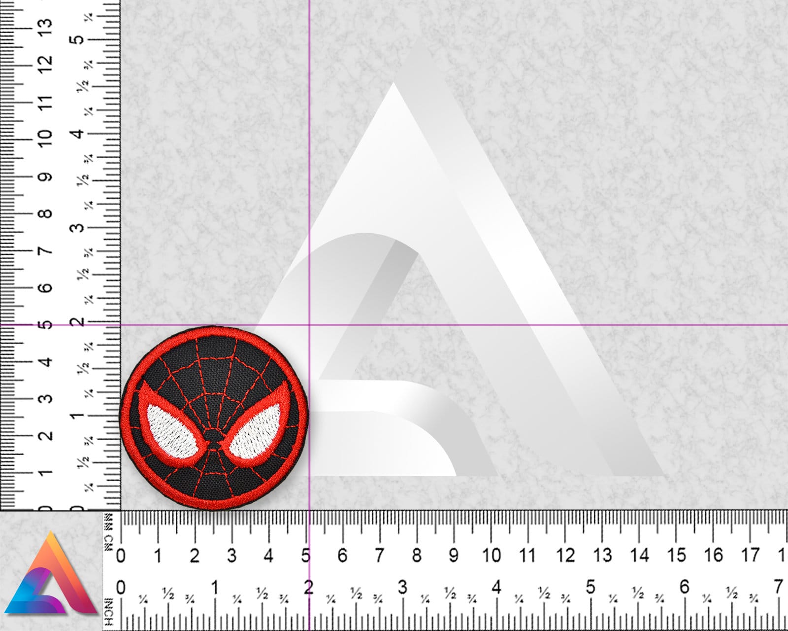 Miles Morales Face Logo Spider-man Embroidered Patch (iron-on or
