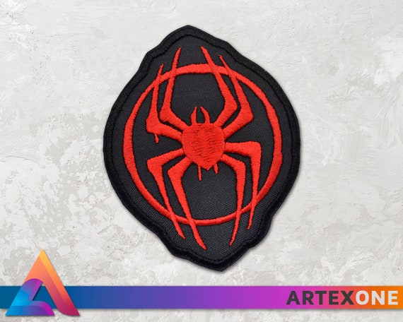 Miles Morales Graffiti Embroidered Patch, Spider-man Cosplay (iron