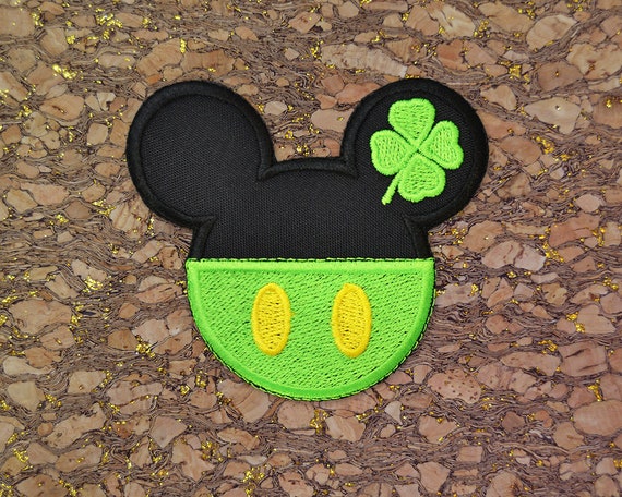 .com: CLOVER INTER 5 Pcs Mickey Patches Iron on Embroidered Badge Saw  On Patch for Jeans, Clothing, Bags, Jackets, Caps : Arts, Crafts & Sewing