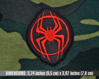 Miles Morales Graffiti Embroidered Patch, Spider-man Cosplay (iron