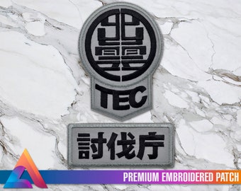Izumo Tech / Neutralization Bureau Emblem Logo Iron-On Embroidered Patch - Costume, Cosplay, Manga, Anime, Japan