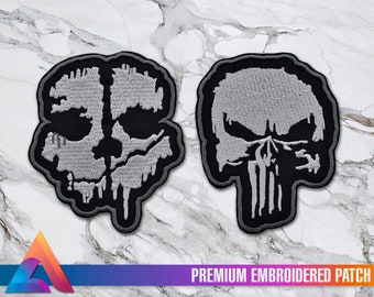 Punisher / Ghosts Airsoft Velcro Embroidered Patch - COD - Frank Castle