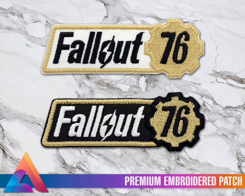 Fallout 76 Emblem Logo Iron-On Embroidered Patch Custom | Etsy