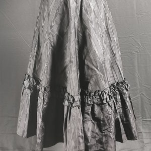 Gothic Vintage c. 1960s? Edwardian Style &#39; Watered Silk &#39; Effect ( Viscose ) Skirt - Marion Donaldson
