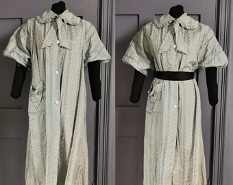 Fab 1930s Vintage Art Deco Floral Print Housecoat / Dressing | Etsy