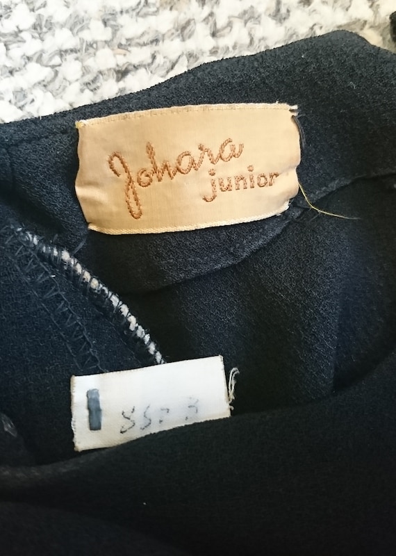 Super Stylish 1940s ' Johara Junior ' Silk Peplum… - image 10