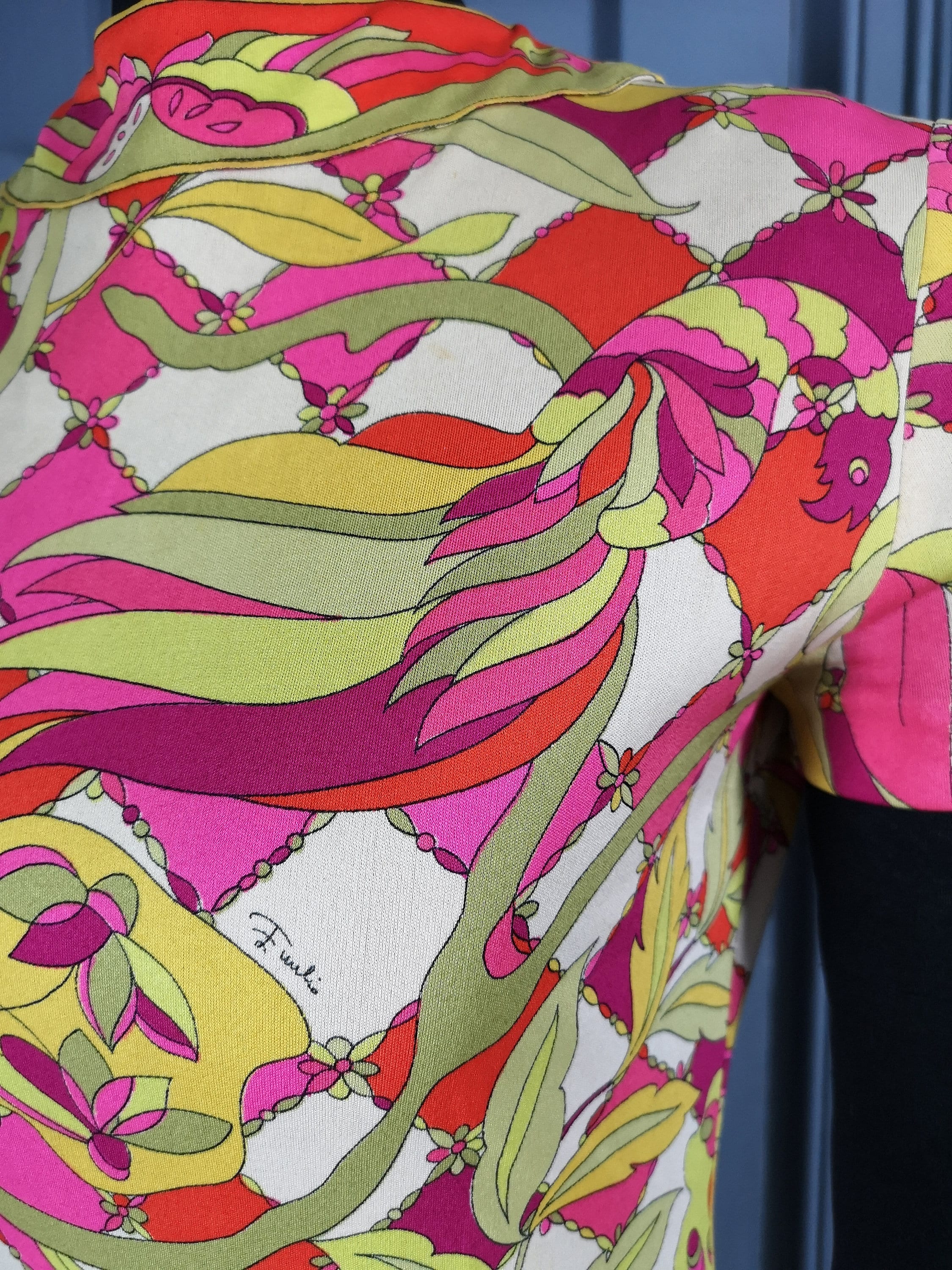 Psychedelic 1960s Genuine Vintage Pucci Bird Print Silk Dress - Etsy