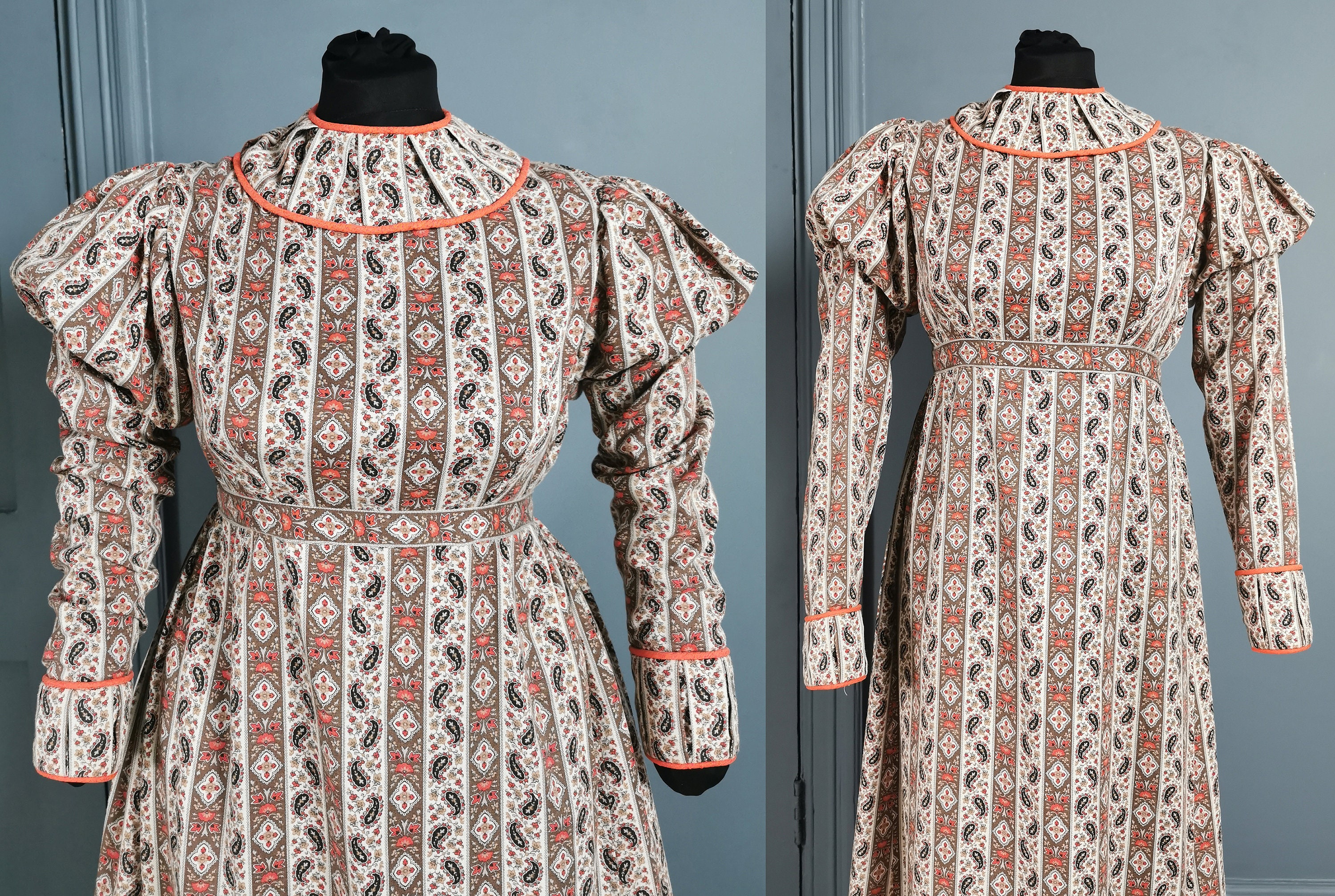 Vintage Reproduction 1820s / Regency Style Paisley Print
