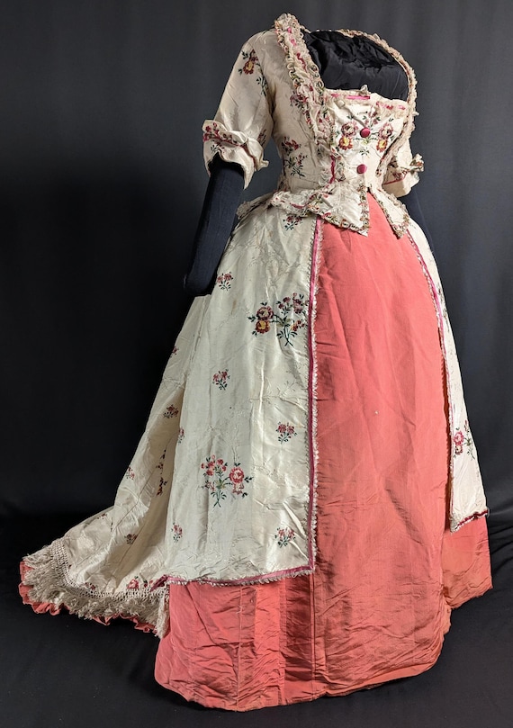 1870s evening dress 1870