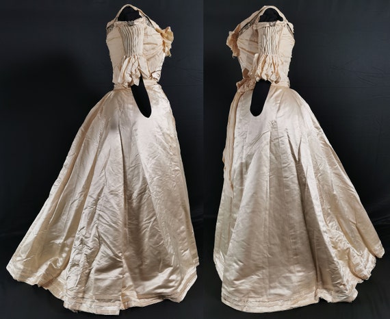 Exquisite Victorian Antique Fashion 1890s Wedding… - image 7