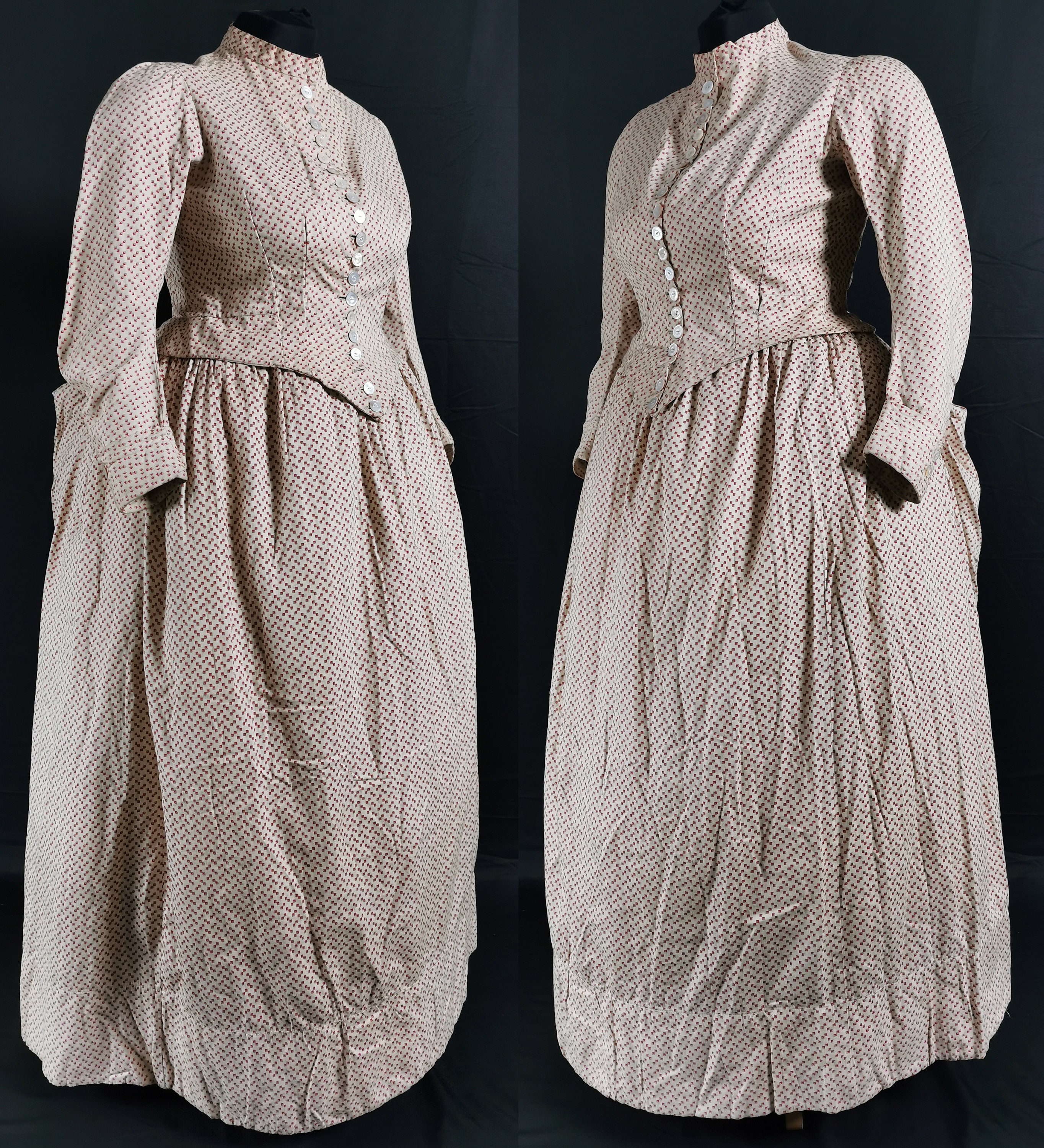 RARE Victorian Antique 1880s Every Day Bustle Dress - Larger Size - Etsy UK