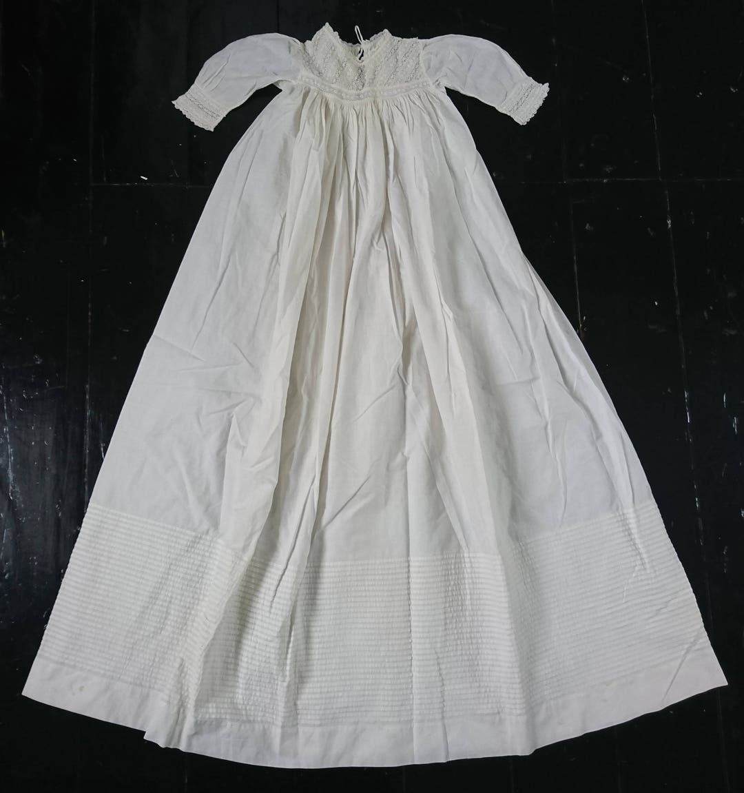 Elegant Early 19th Century Antique Christening Gown With Lace - Etsy