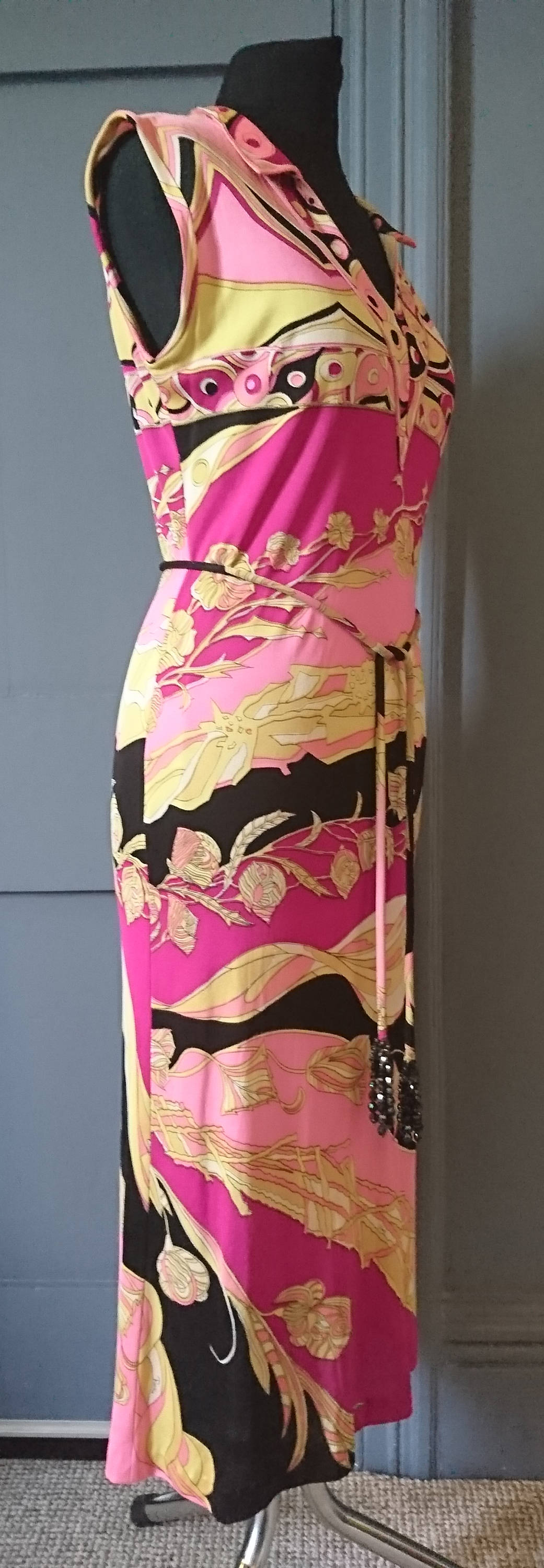 1960s / 1970s Emilio Pucci Print Silk Dress With Belt True Vintage ...