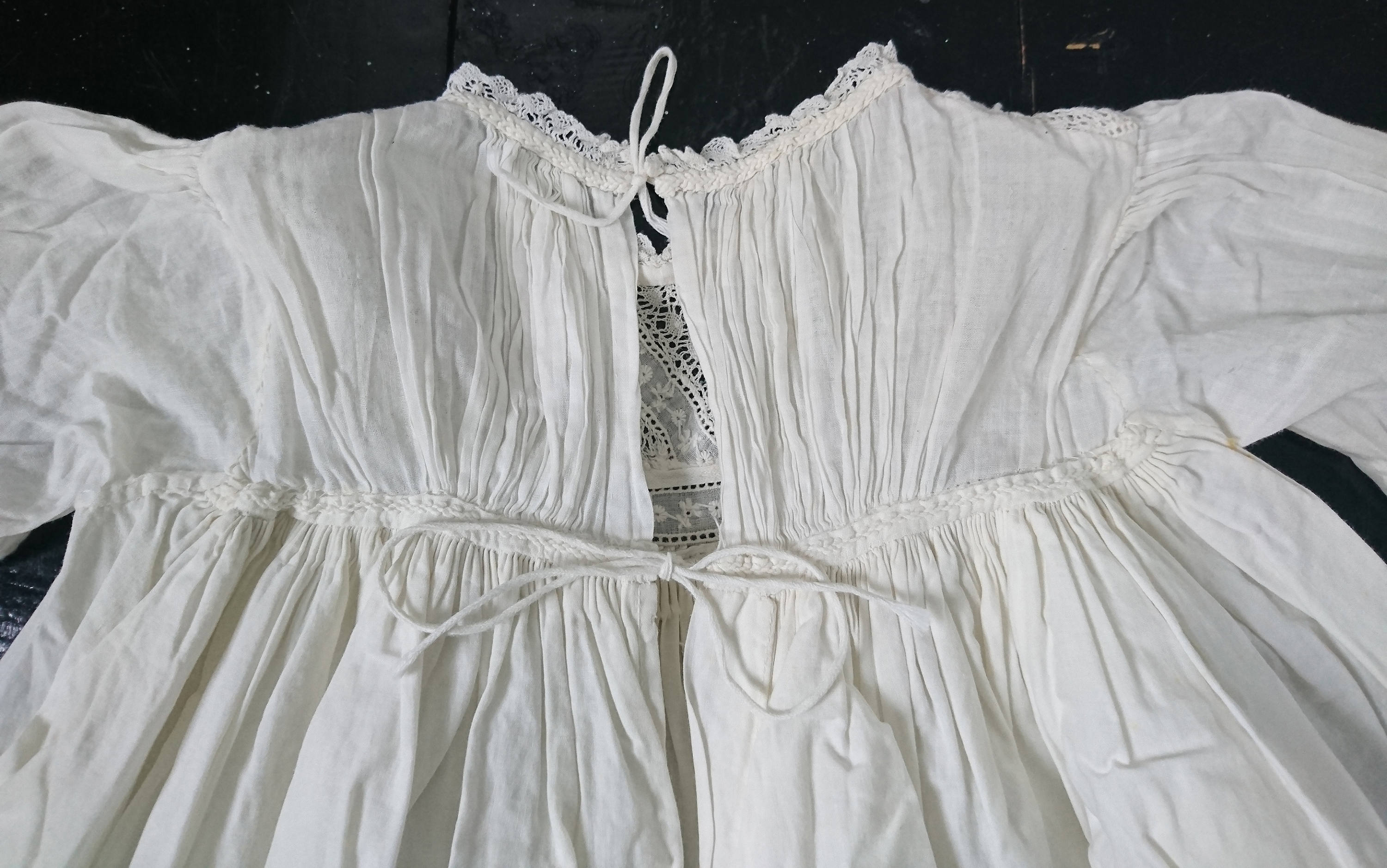 Elegant Early 19th Century Antique Christening Gown With Lace - Etsy