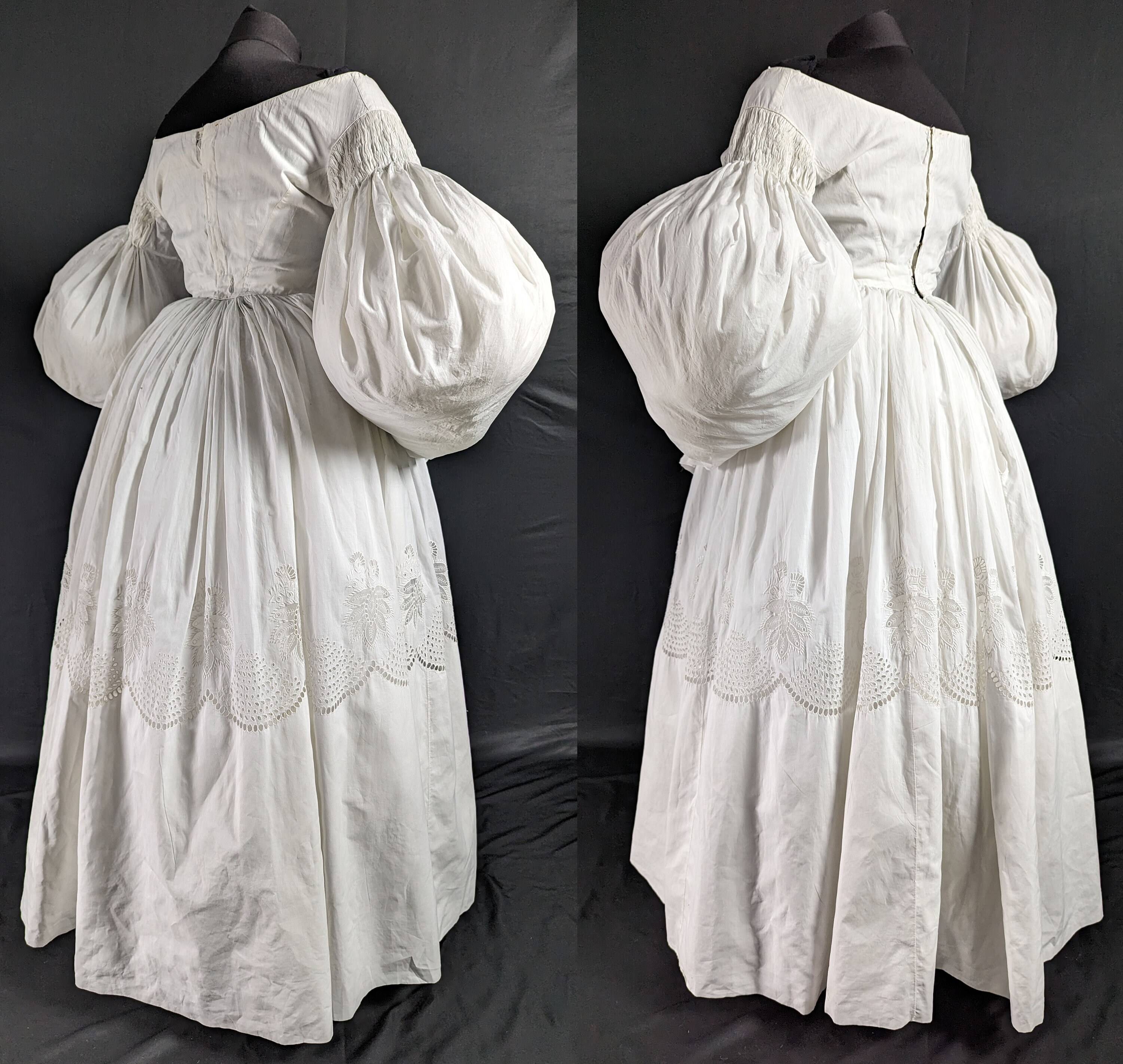 Exquisite Pre Victorian Antique Fashion 1830s Gigot Exquisite Pre Victorian Antique Fashion 1830s Gigot