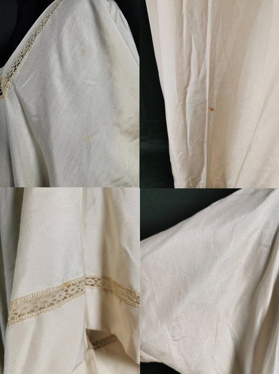 Antique 1910s / 1920s Silk ? Negligee / Nightgown… - image 10