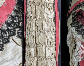 希少なビクトリア朝アンティークファッション 1880年代初頭の