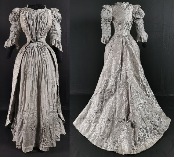 silver victorian dress