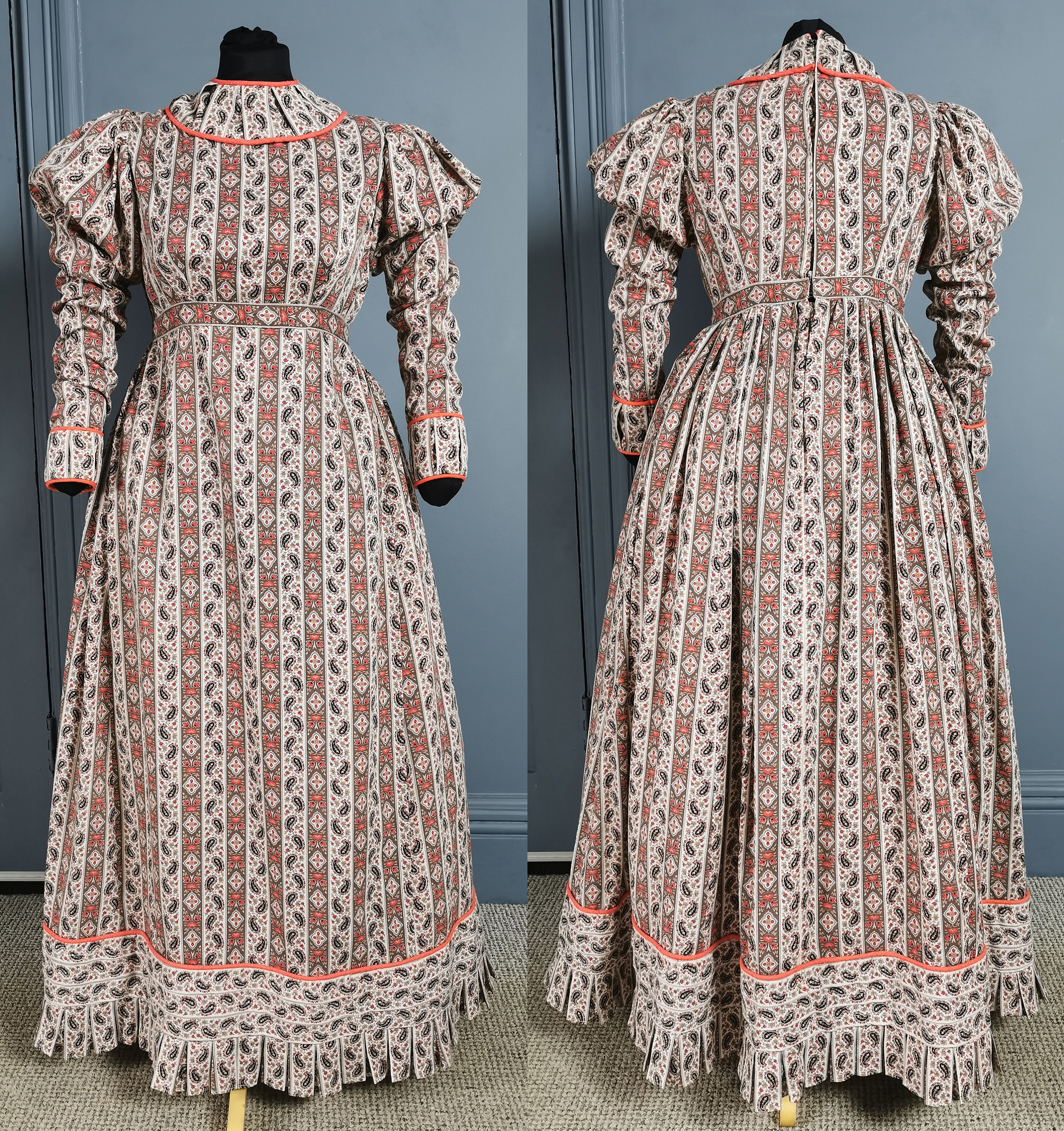 Ameri vintage dress ベージュ S SON14AGE25-LILVI-MODEL-1-large