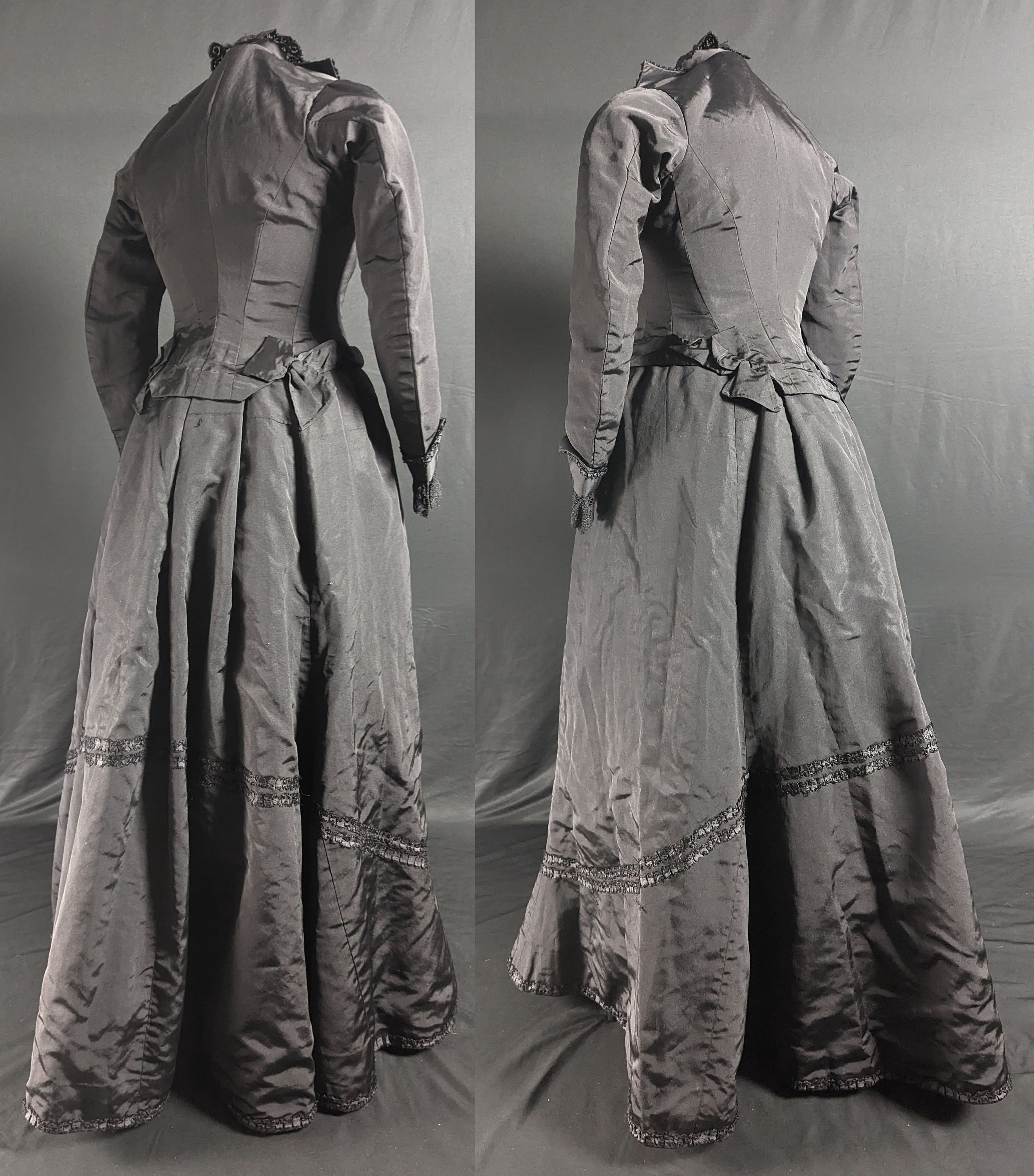 Gothic Victorian Antique Fashion 1890s Black Silk Mourning Dress Etsy gothic-victorian-antique-fashion-1890s-black-silk-mourning-dress-etsy