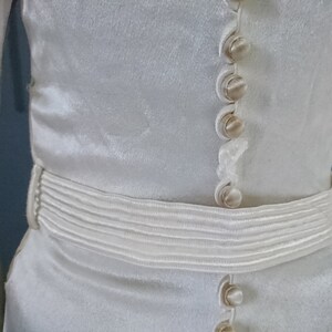 Rare Diminutive 1930s Art Deco Wedding Dress True Vintage Fashion image 6