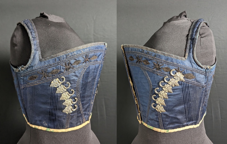 Traditional Bodice Ripper RARE 18th / 19th Century Antique Fashion European Regional ...
