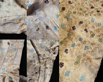 希少で美しいビクトリア朝アンティークファッション 1880年代 ヴァトー