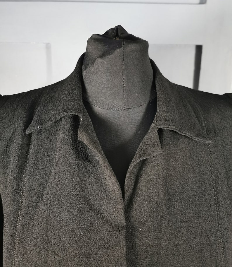 Stylish Vintage 1930s / 1940s Black Tie Waist Tailored Jacket - Etsy