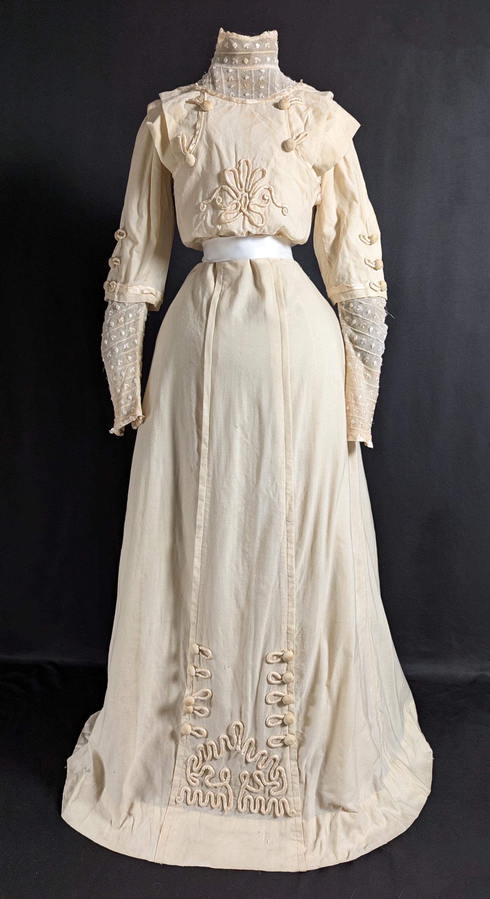 Elegant Late Edwardian Fashion Early 1900s Soutache Day Dress - Etsy