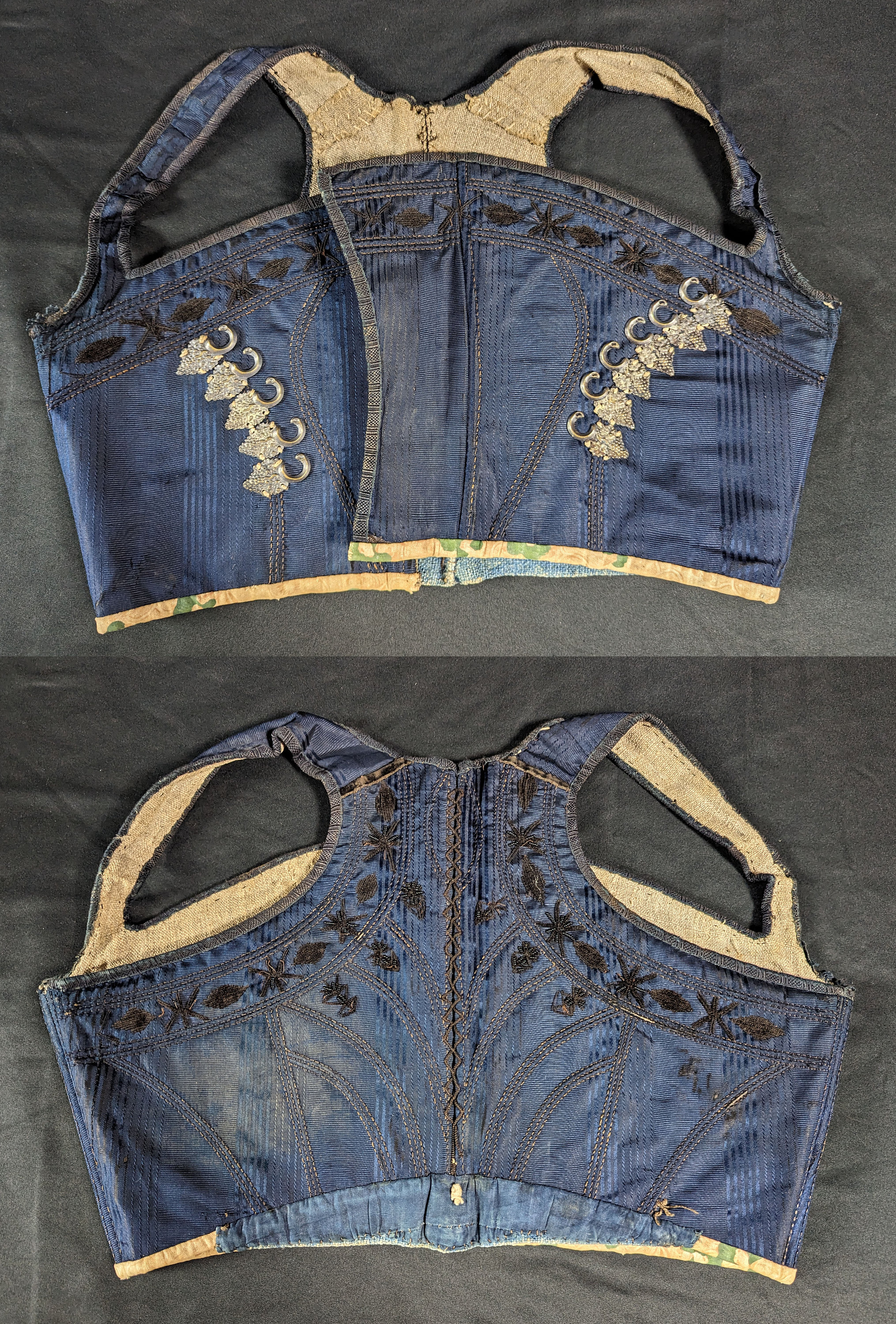 Traditional Bodice Ripper RARE 18th / 19th Century Antique Fashion European Regional ...