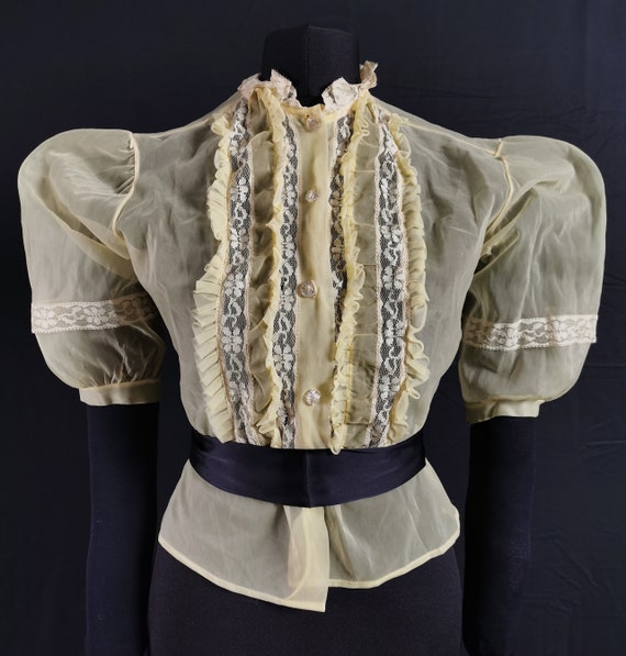 70s does Victorian blouse - Gem